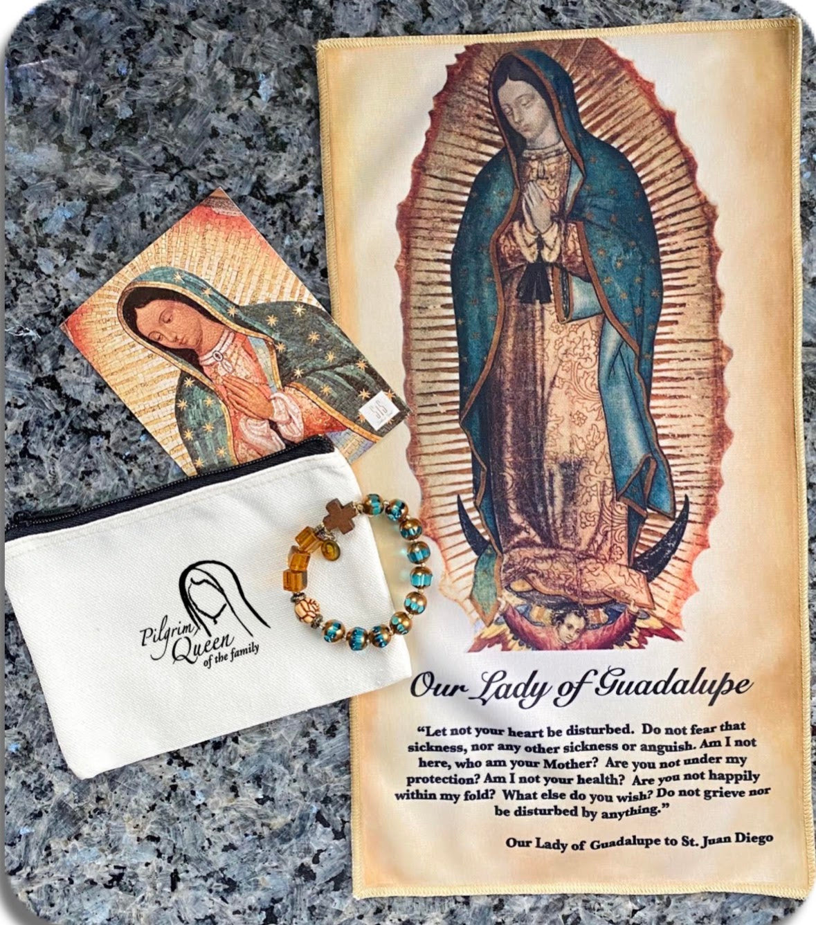 Mini Tilma with SiS Rosary