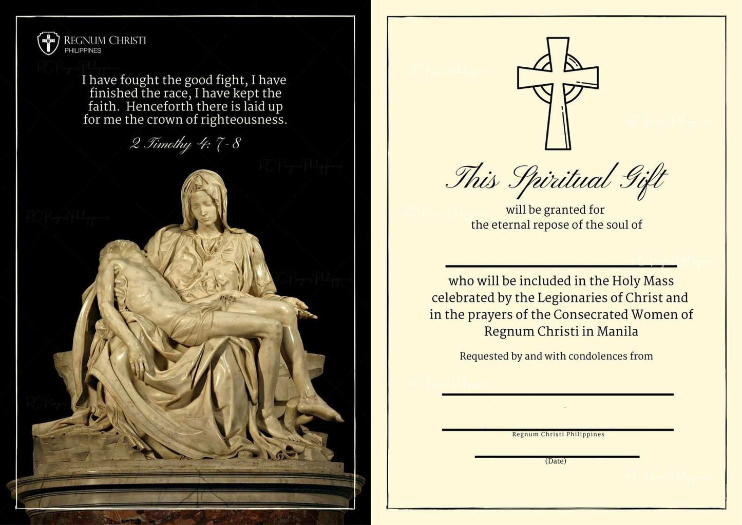 Digital Prayer Cards - Sympathy