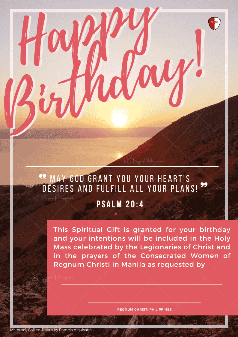 Digital Prayer Cards - Birthday