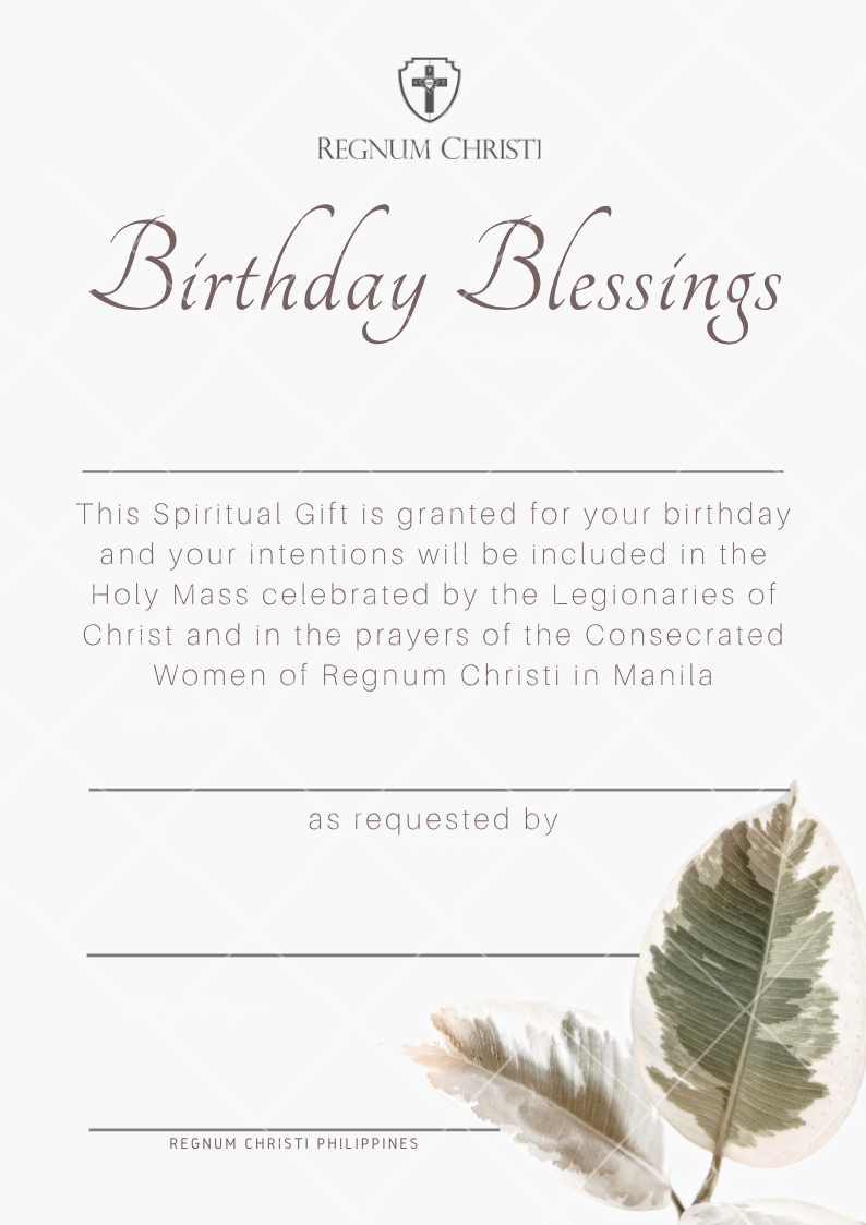 Digital Prayer Cards - Birthday