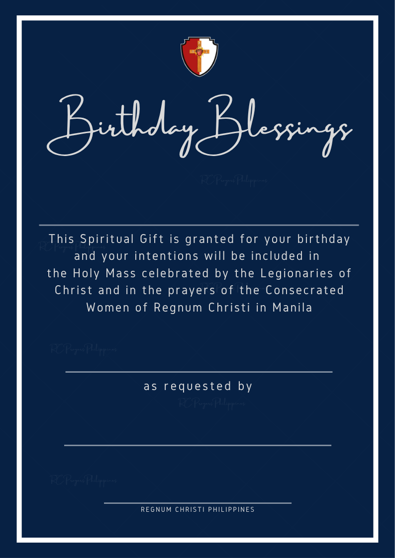 Digital Prayer Cards - Birthday