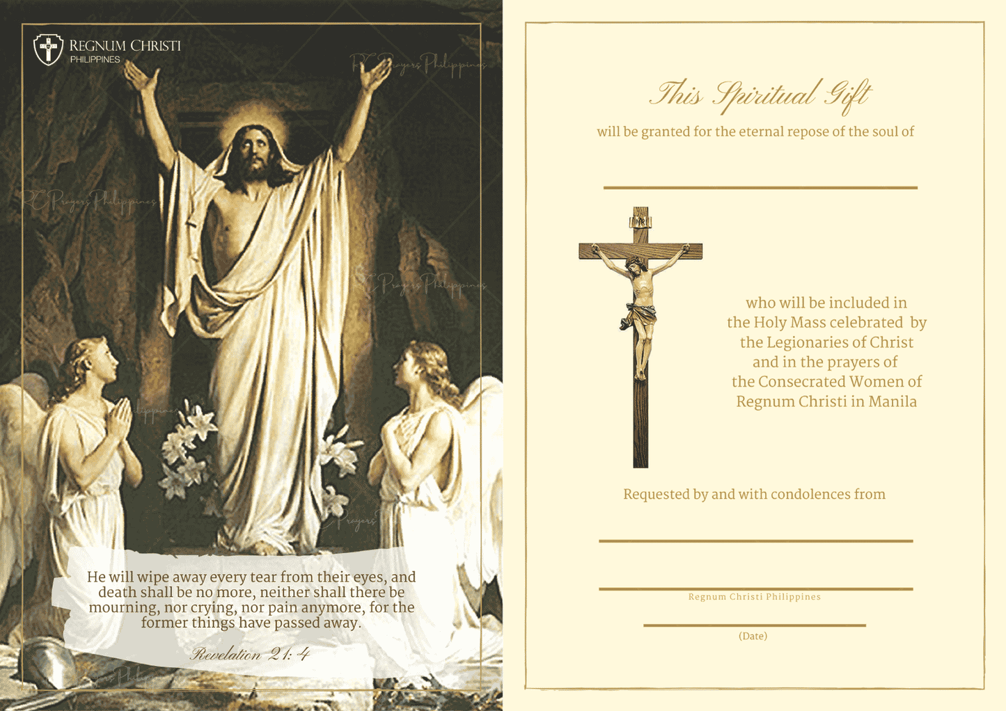 Digital Prayer Cards - Sympathy