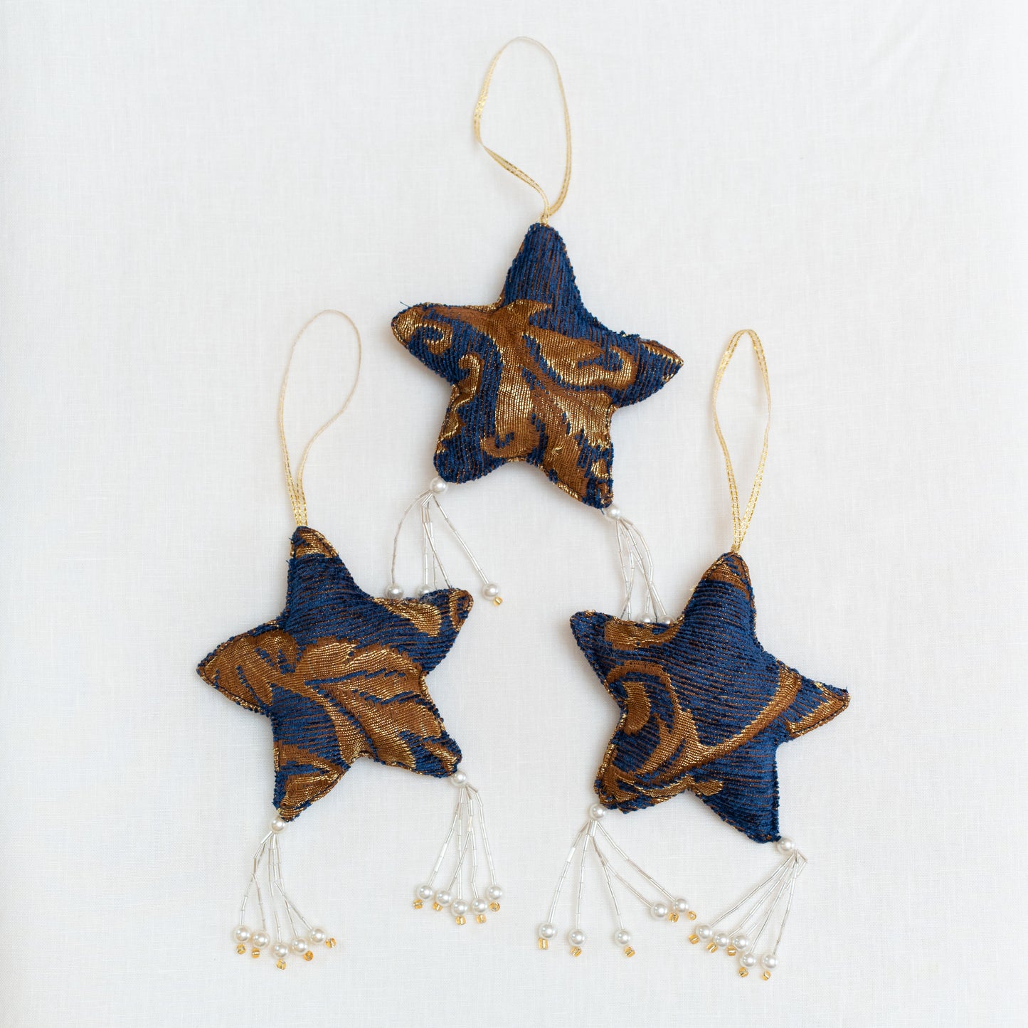 Christmas star ornaments set