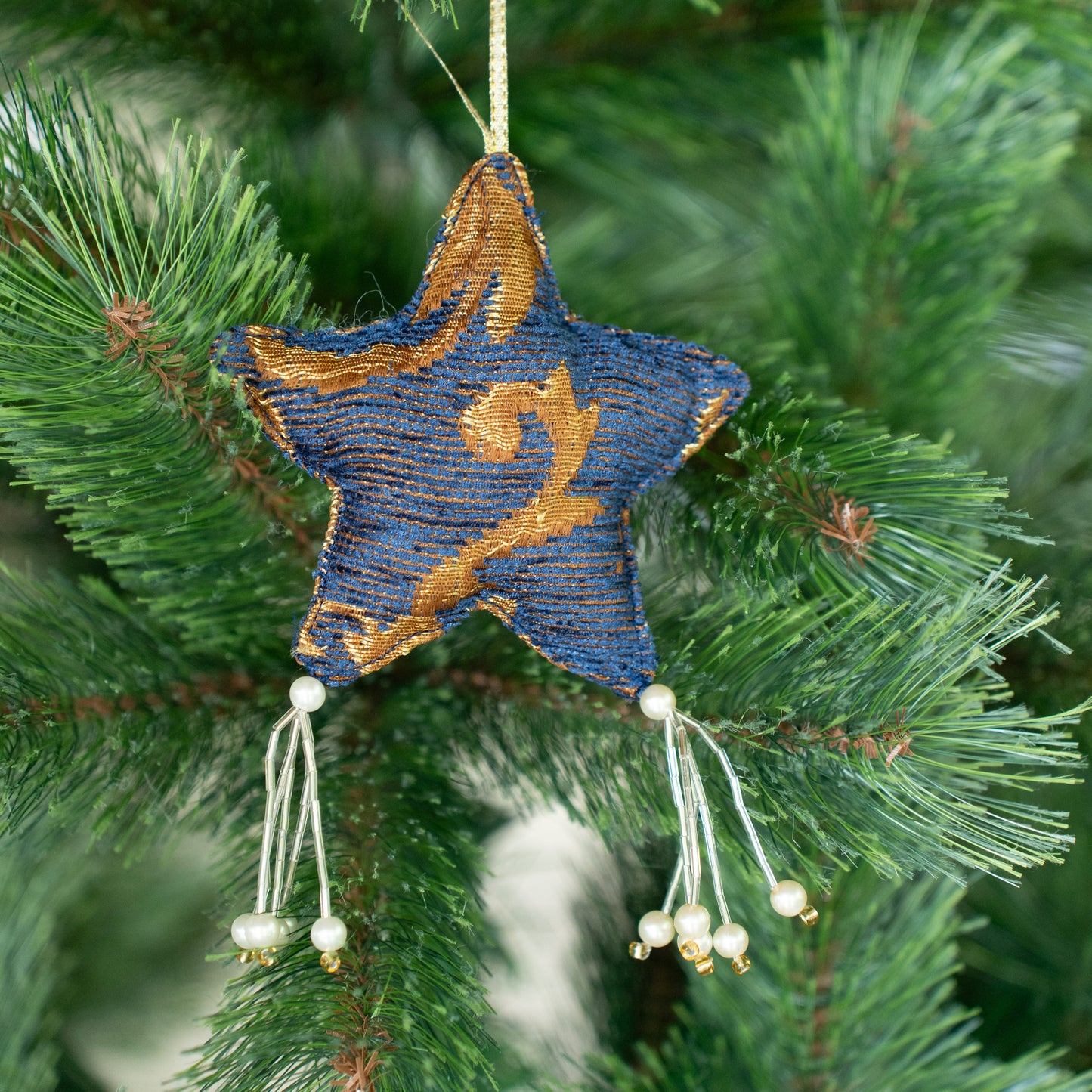 Christmas star ornaments set