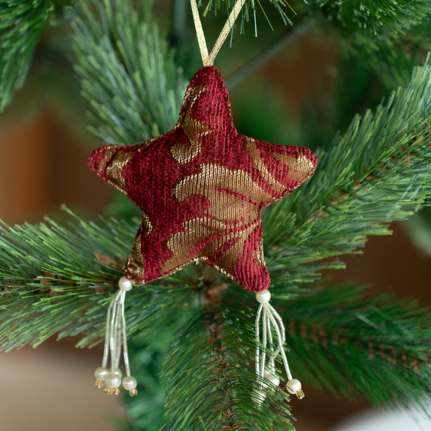 Christmas star ornaments set