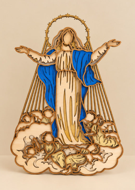 Our Lady of Assumption Wood Art