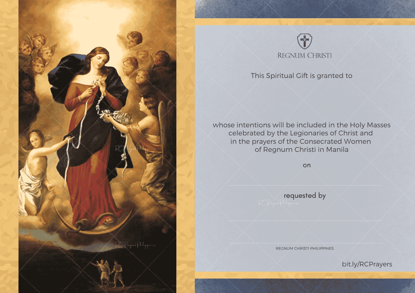 Digital Prayer Cards - All Occasion - Mother Mary