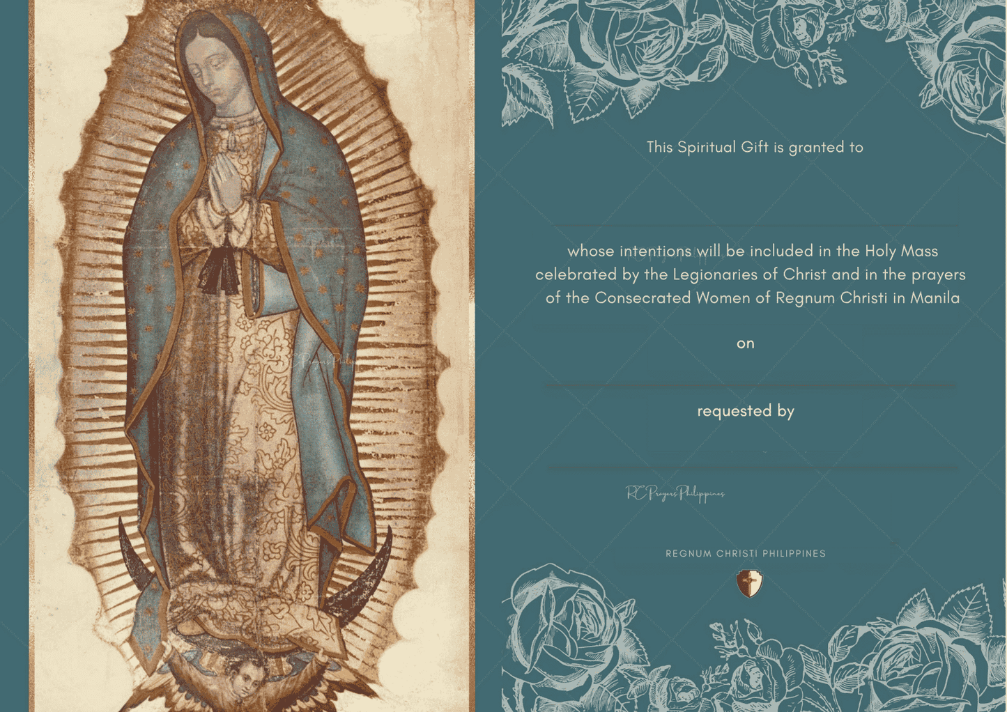 Digital Prayer Cards - All Occasion - Mother Mary