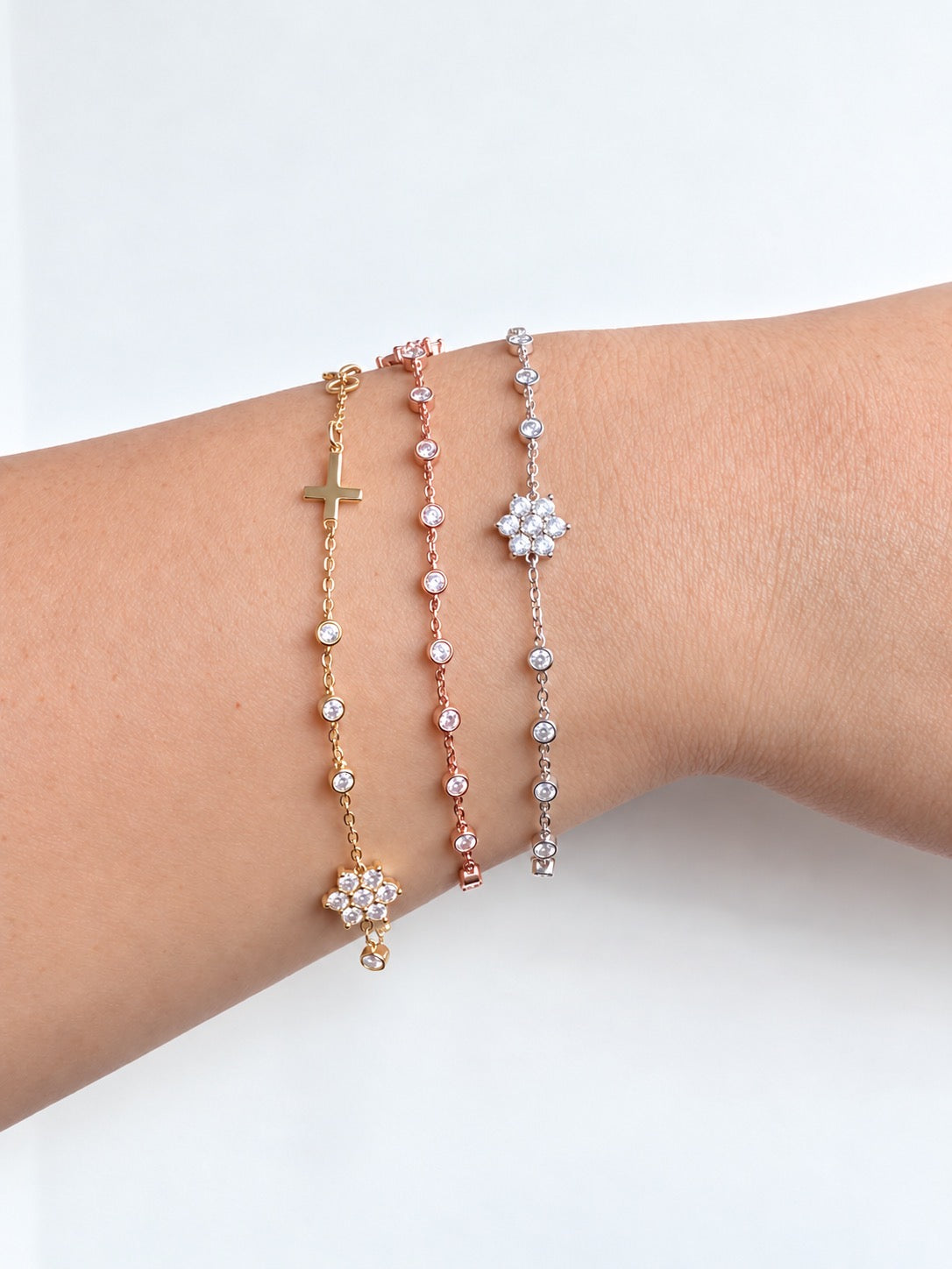 Rosary Bracelet in 18K Gold Vermeil